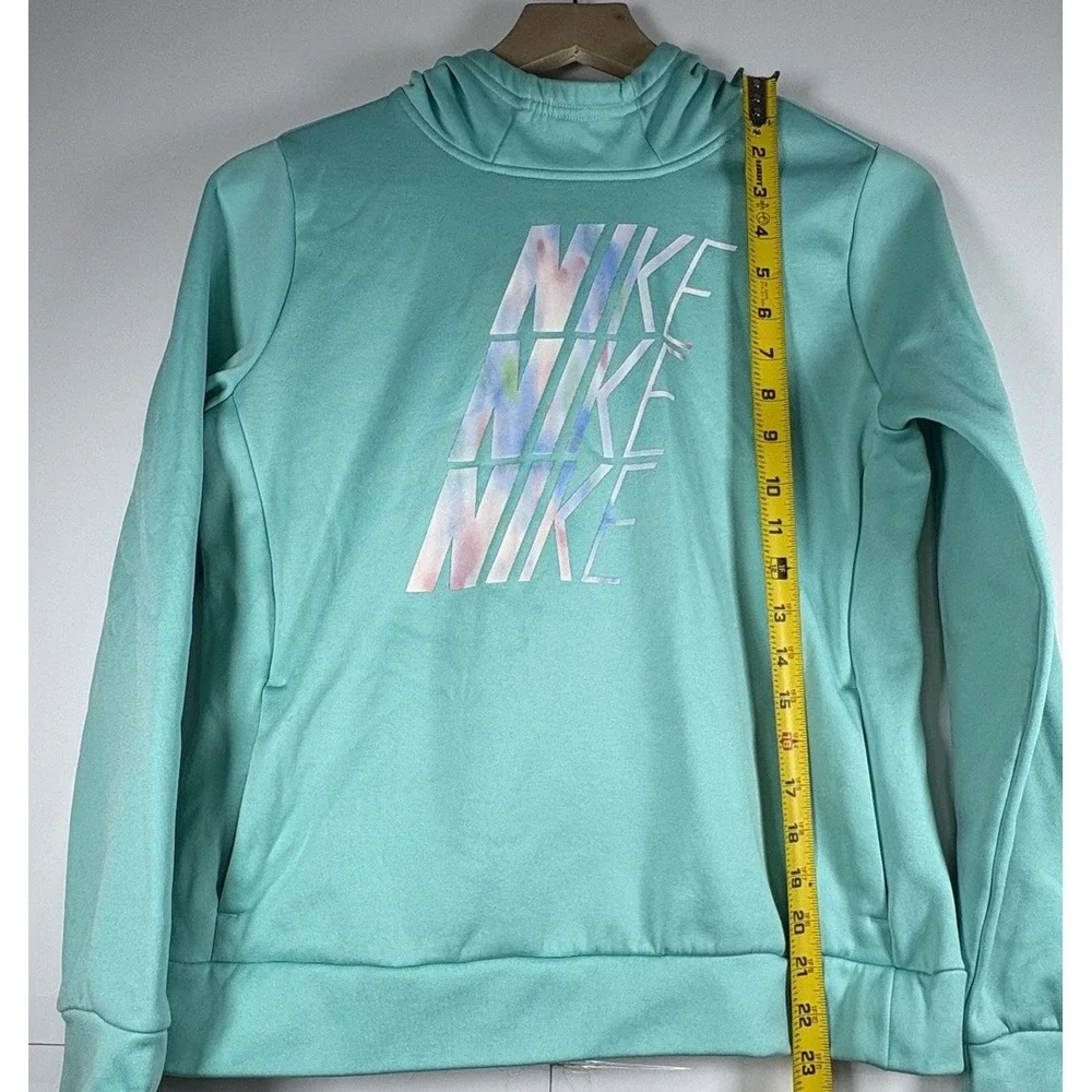 Nike Youth Hoodie XLarge Teal Therma Dri‎ Fit Pullover Hooded Kangaroo Pocket